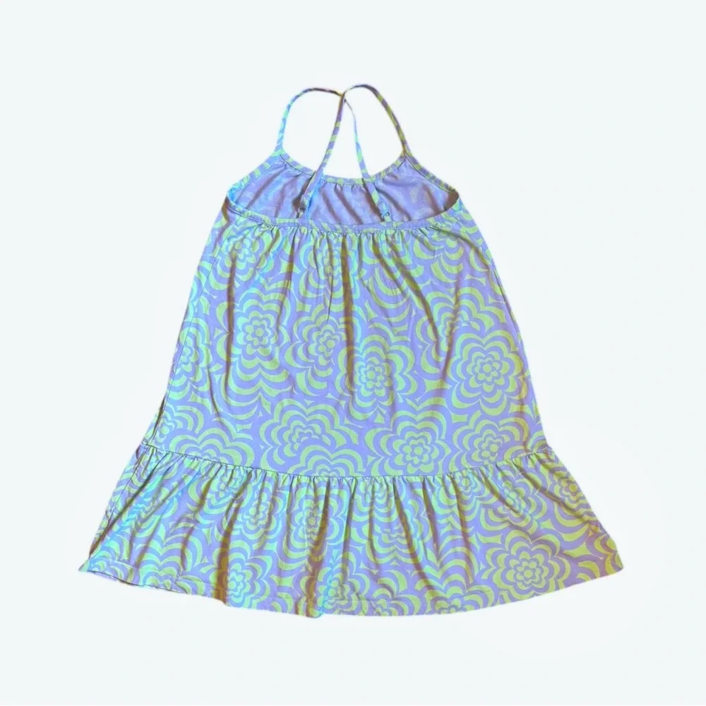 GAP Kids | Light Blue and Mint Green Patterned Cotton Sundress, Girls Medium
